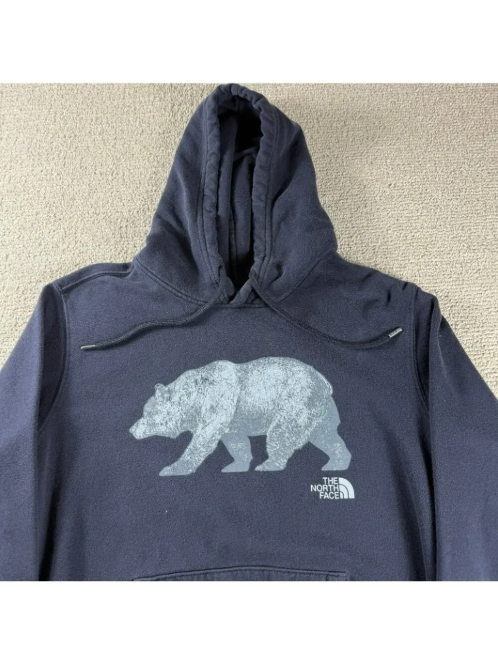The North Face Bear Graphic Hoodie Blue Men’s Size Medium